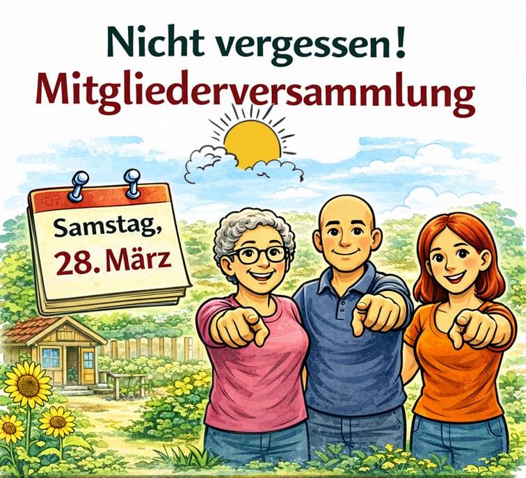 Mehr über den Artikel erfahren Einladung zur Mitgliederversammlung 2026